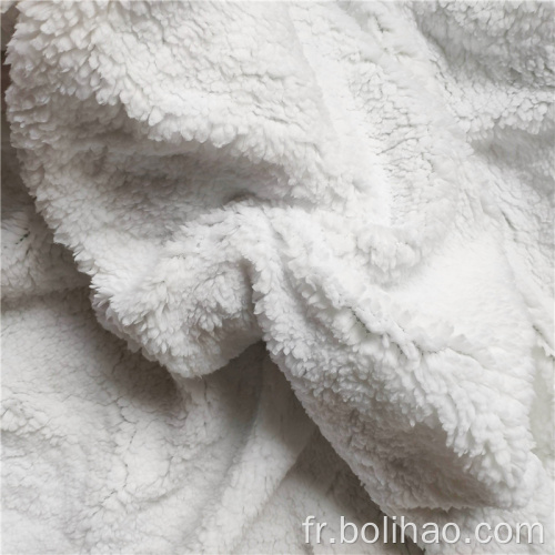 Tissu polaire Sherpa 100% coton polyester